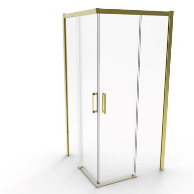 อลูมิเนียมไทเทเนียม Brushed Double Sliding Door ประตูมุม